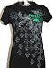 Patron Tequila Logo Simply Perfect Advertising Slogan Women's Black Graphic T-shirt