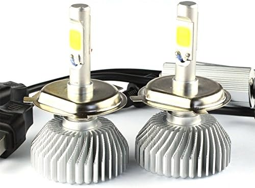 H4 LED Headlight Headlamp Car Crystal Night Clear all-in-one LED implementation headlamps 30W 3600LM low light degradation socket H4 6000K White bulb kit easy installation [2 Yr Warranty]