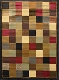 Traditional Area Rug, Royal Treasure Black 5'2x7'2'