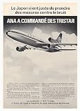 1973 All Nippon Airways L-1011 TriStar French Print Ad
