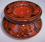 Moroccan Handmade Two-Piece Ceramic earthy Medium Ashtray by Treasures of Morocco,Free shipping