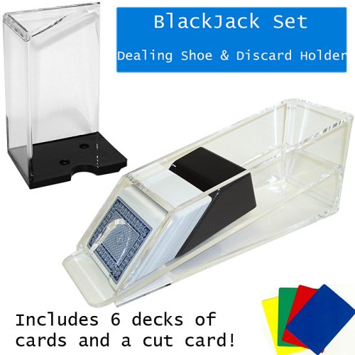 Blackjack Dealing Shoe & Discard Holder (6 Deck)