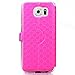 SailsON Electronics Samsung Galaxy S6 Case Leather Wallet PU Case Flip Cover Built-in Card Slots View Window Stand Holder Function Phone Protective For Samsung Galaxy S VI, Rose