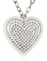 Tarina Tarantino "Classic" Crystal Over-Sized Heart Pendant Necklace