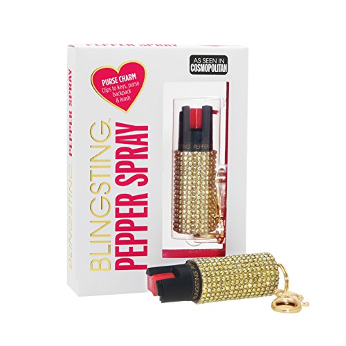 blingsting pepper spray: gold