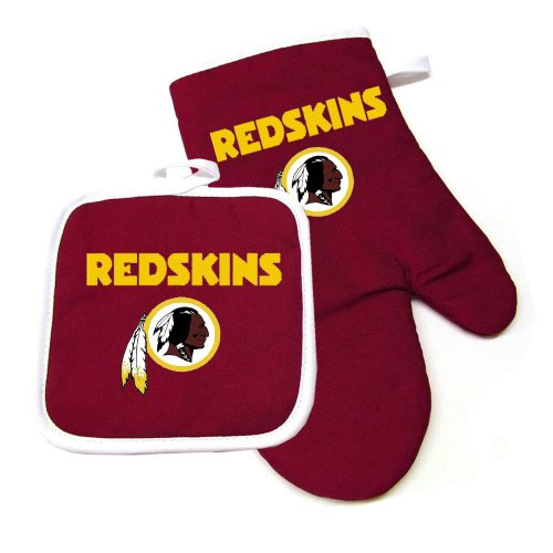 NFL Team Logo Kitchen Home Outdoor Washington Redskins Oven Mitt and Pot Holder