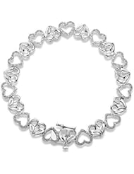 Jessica Simpson I Am Irresistible Diamond Heart Bracelet 1/15ctw