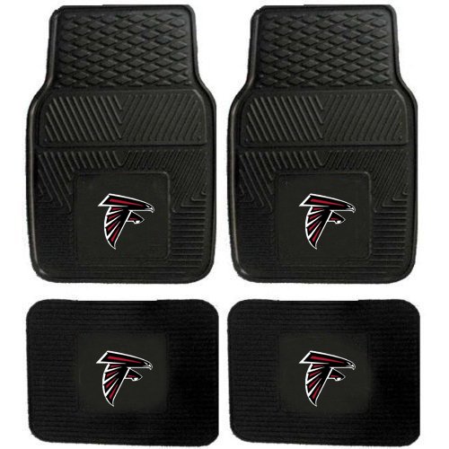 Front & Rear Car Truck SUV Vinyl Car Floor Mats - Atlanta Falcons