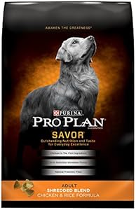 Purina Pro Plan Dry Adult Dog Food, Shredded Blend Chicken and Rice Formula, 35-Pound Bag Purina Pro Plan Dry Adult Dog Food, Shredded Blend Chicken and Rice Formula, 35-Pound Bag