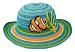 San Diego Hat Girls 2-6x Clown Fish Brim Hat,Blue,3-6 years