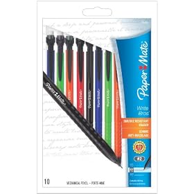 Paper Mate Write Bros. 0.7mm Mechanical Pencils, 10 Colored Pencils (74403)