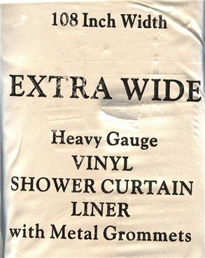 EXTRA WIDE size VINYL Shower Curtain/LINER 108