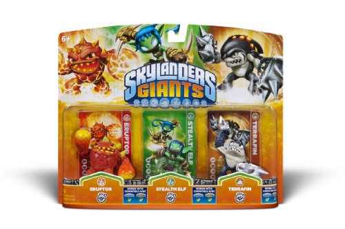 Activision Skylanders Giants Triple Pack #6 (Eruptor, Stealth Elf & Terrafin) Activision Skylanders Giants Triple Pack #6 (Eruptor, Stealth Elf & Terrafin)
