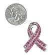 Pink Crystal Breast Cancer Brooch Pin