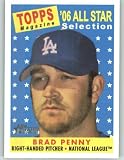 2007 Topps Heritage #492 Brad Penny AS SP - Los Angeles Dodgers (All Star - Short Print) (Baseball Cards)