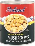 Roland Mushrooms Pieces And Stems, 4.25-Pound Cans (Pack of 2)