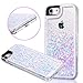 iPhone 8 Case, iPhone 7 Case, Goton Glitter Liquid Floating Bling Sparkle Quicksand Bumper Protective Case for Girls Children Fashion Design for Apple iPhone 7 (2016) / iPhone 8 (2017) - (Pink&Blue)