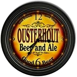 OUSTERHOUT 'S Beer and Ale Cascading Pub Wall Clock