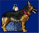 Old World Christmas Standing German Shepherd Police Dog