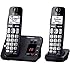 Panasonic KX-TGE232B Cordless Phone, 2 Handsets