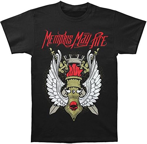 Memphis May Fire Men's Winged Dagger T-shirt Small Black