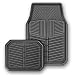 Kraco EC6704B ECOpremium Multi-Seasonal Recycled Black Rubber Mat Set with Raised Pro...