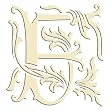 Set of 6 Monogram Embroidered Guest Towel - F