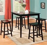 5PC DINING SET F/BLACK