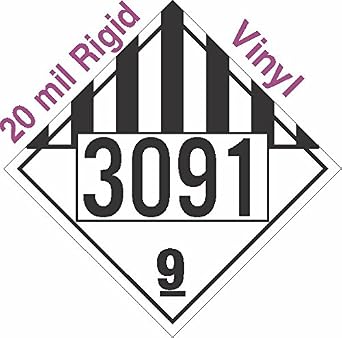 GC Labels-R322c3091, Miscellaneous Dangerous Goods Class 9 UN3091 20mil ...