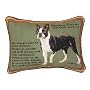 Boston Terrier Tapestry Pillow