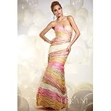 Terani Couture Junior Girls Size 2-16 Colorful Ruching Formal Gown