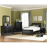 Marianne Youth Panel Bedroom Set (Black) (Twin) by Homelegance Review