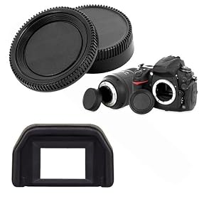 eForCity For Canon Digital Rebel XT/Xti Rear Lens Cover Cap+Camera Body Cap+18mm Eyecup
