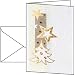 Sigel DS376 Weihnachts-Karten "White Christmas" (inkl. Briefumschl�ge), mit Gold-/Blindpr�gung, Edelkarton 185 g (Ink/Laser/Copy), DIN A6, 10 St�ck