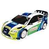 Radio Remote Controlled Ford Focus WRC 2006 (1:16 scale by Nikko) in Blue, White and Green