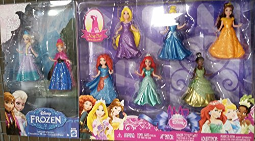 ディズニープリンセス マジッククリップ8体セット アナと雪の女王 アナ エルサ アリエル ラプンツェル ベル シンデレラ ティアナ メリダ