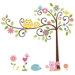 PVC Hibou Decal Stickers muraux repos...