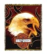 Harley-Davidson&reg; Motorcycles Eagle Head Throw Blanket