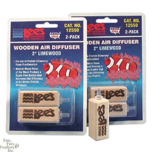 Lee`s Wooden Air Stone / Diffuser 2 Inch - 2 pack