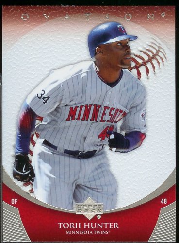2006 Upper Deck Ovation Torii Hunter Minnesota Twins Baseball Card #76 - Mint Condition - In Protective Display Case!