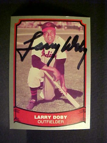 Larry Doby Cleveland Indians #102 1988 Baseball Legends Signed Baseball Card