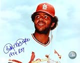 Bake Mcbride St. Louis Cardinals Autographed 8x10 Photograph with 74 NL ROY Inscription