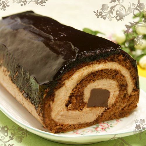 生チョコがドーン！生チョコが1本入った『濃厚！生チョコロールケーキ』（1本）