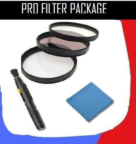Filter Kit For Nikon D3000 10.2MP Digital SLR Camera with 18-55mm Lens + DIGI Microfiber Cleaning Cloth + Pro Lens Cleaning Pen.