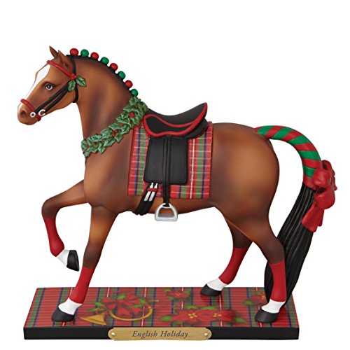 Enesco Trail of Painted Ponies English Holiday Figurine, 7-Inch