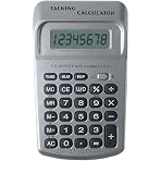 Big Number Pocket Talking Calculator with Clock