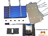 200 pcs 3x6 Fully Tabbed Poly Solar Cells DIY Solar Panel Kit w/Wire Flux Diode