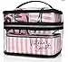 Victoria's Secret Train Case Cosmetic Bags 4 piece Travel Case