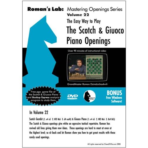 Romans Chess Labs: Vol. 22, The Easy Way to Play the Scotch and Giuoco Piano Openings DVD