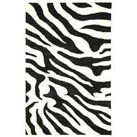 Safavieh Soho SOH717A Black and White Zebra Print 